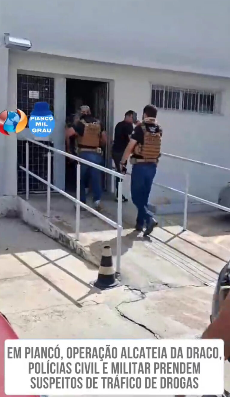 Em Piancó, Operação Alcateia da Draco, Polícias Civil e Militar prendem suspeitos de tráfico de drogas