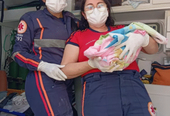 SAMU realiza parto natural e humanizado em residência de Catingueira e emociona equipe