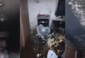 Fogo causado por vela acesa danifica estrutura de casa em Boa Ventura