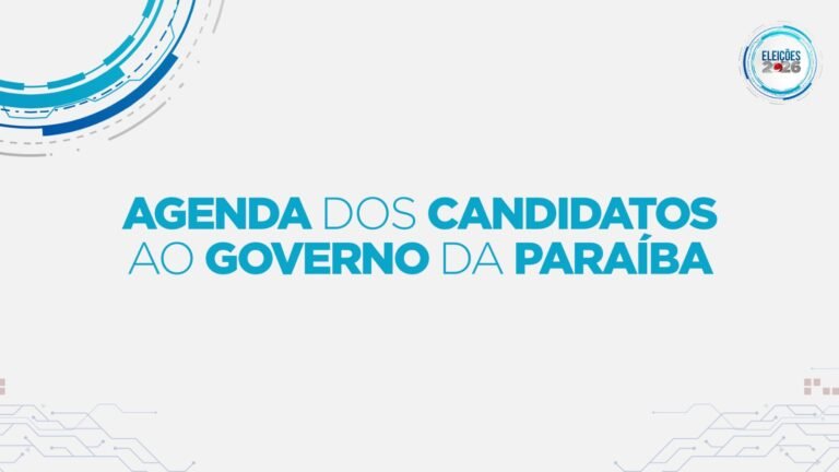 Eleições 2026: veja a agenda dos candidatos ao Governo da Paraíba nesta segunda-feira (24)