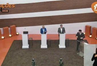 Lucas não comparece a debate da TV Master e é criticado por Efraim e Cícero: “Fugiu”