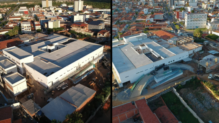 Reforma e ampliação do hospital da cidade de Itaporanga avançam em ritmo acelerado