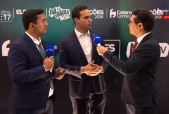 “O vice vai sair do nosso time titular”, declara Lucas Ribeiro ao chegar para debate entre candidatos ao Governo da Paraíba