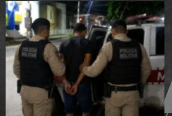 Polícia Militar conduz suspeito de violência doméstica em São Bentinho