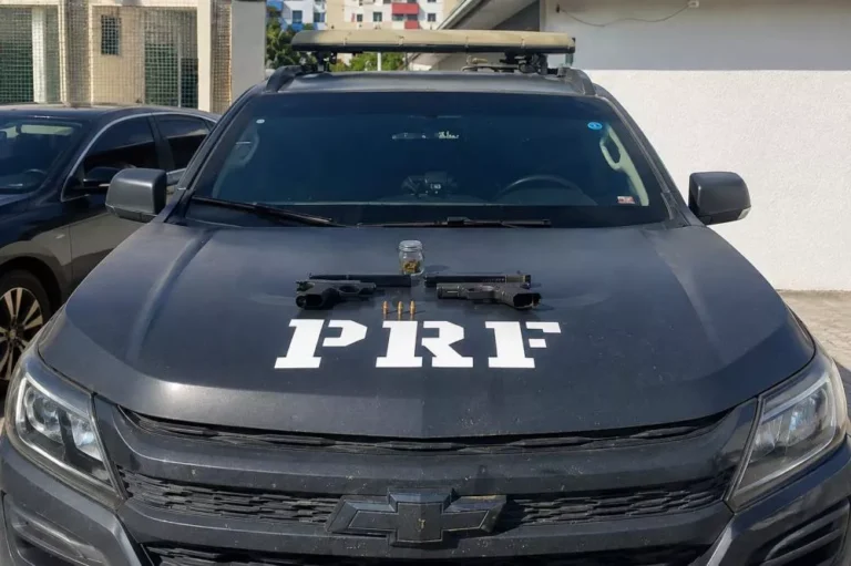 PRF e Polícia Civil apreendem armas durante abordagem