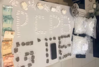 Polícia Civil prende três pessoas e apreende cerca de 300 gramas de cocaína