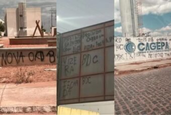 Ministério Público dá 15 dias para Prefeitura de Patos remover pichações atribuídas a facções