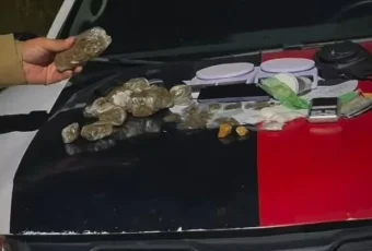 Polícia apreende drogas, balanças de precisão e rádio comunicador em Itaporanga