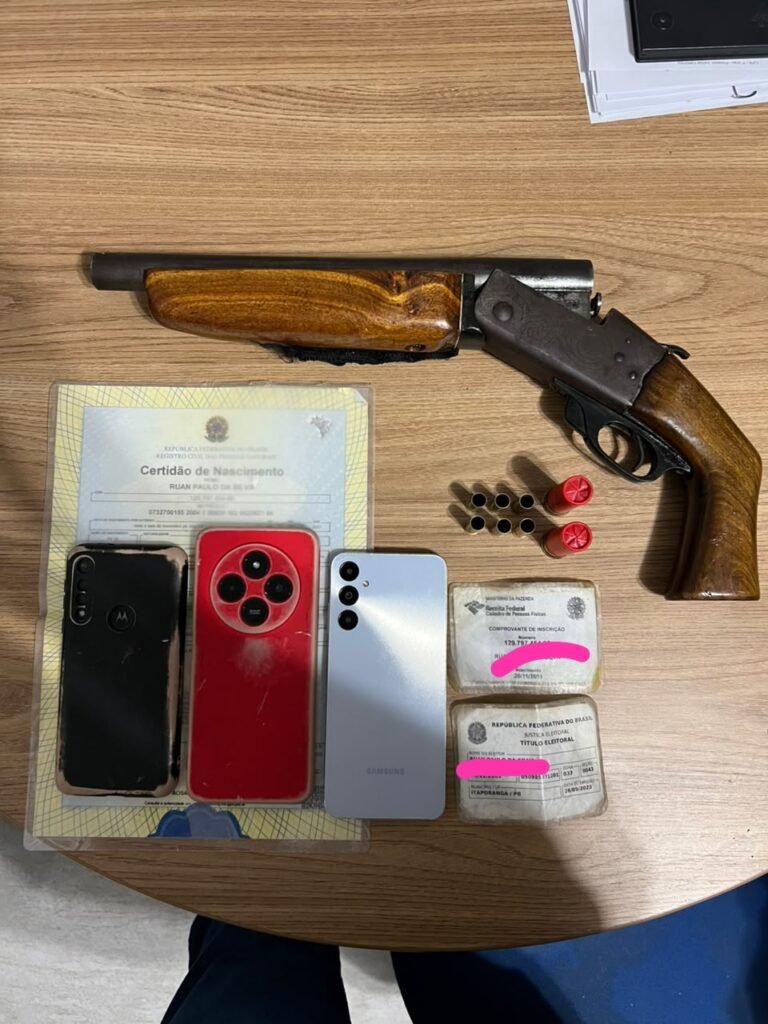 Polícia Civil de Itaporanga-PB prende suspeitos de tentativa de homicídio e apreende armas, telefones e munições