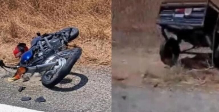 Em Piancó, motociclista fica gravemente ferido em colisão entre moto e carro