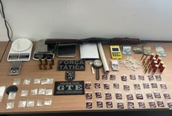 Polícia Civil prende duas pessoas em flagrante e apreende drogas e armas de fogo em Mamanguape